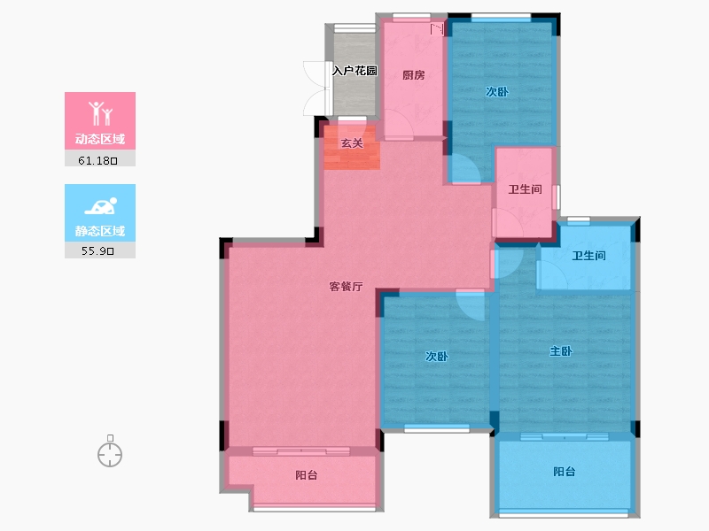 广西壮族自治区-桂林市-恒大江湾-108.00-户型库-动静分区