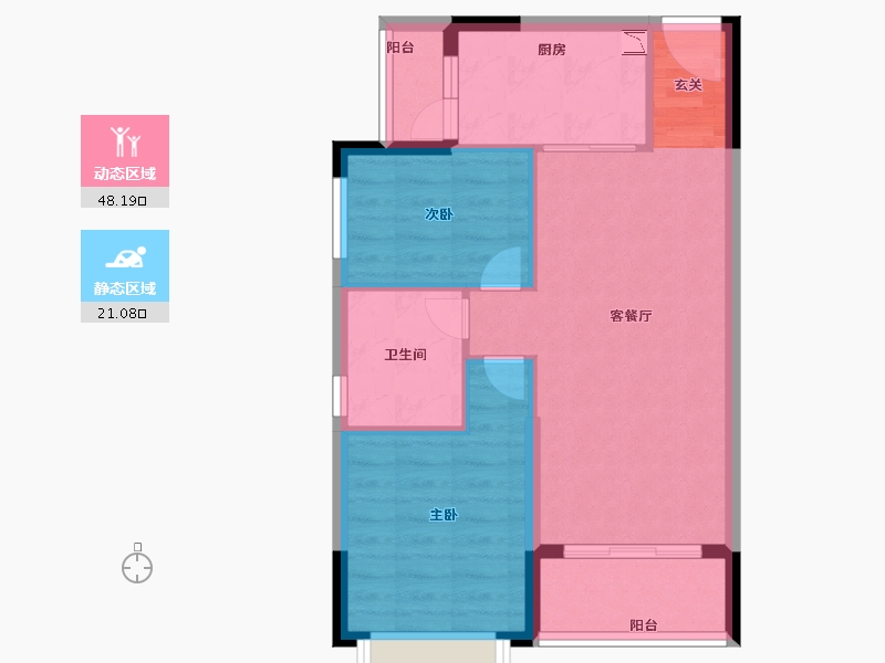 广西壮族自治区-桂林市-恒大江湾-62.00-户型库-动静分区