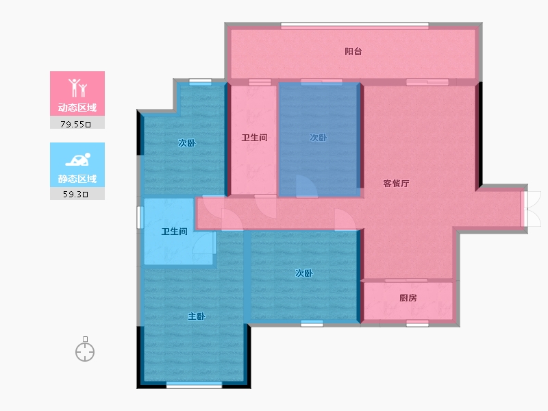 广西壮族自治区-南宁市-大世界碧贵园-114.10-户型库-动静分区