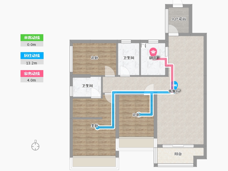 广西壮族自治区-桂林市-兴进漓江壹号-87.92-户型库-动静线