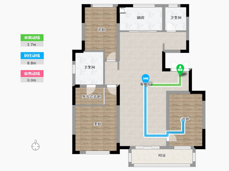 吉林省-长春市-融创御湖宸院-114.22-户型库-动静线