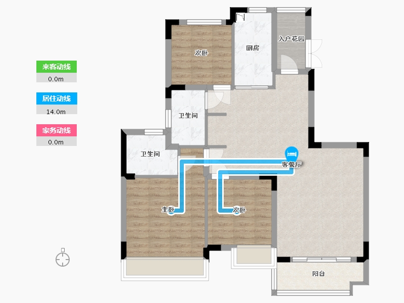 广西壮族自治区-防城港市-恒大御景半岛-91.28-户型库-动静线