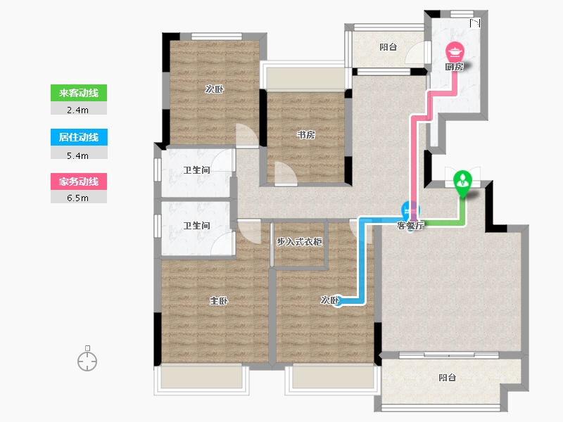 广西壮族自治区-桂林市-兴进漓江壹号-116.33-户型库-动静线