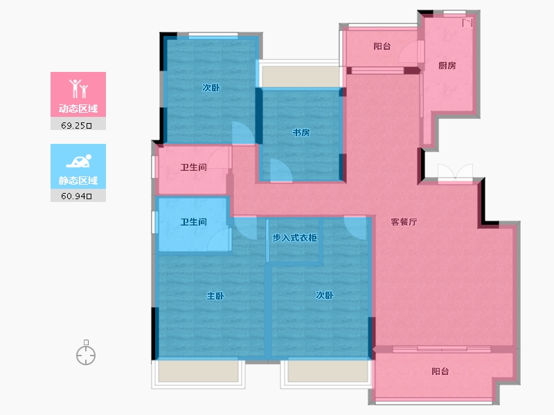 广西壮族自治区-桂林市-兴进漓江壹号-116.33-户型库-动静分区