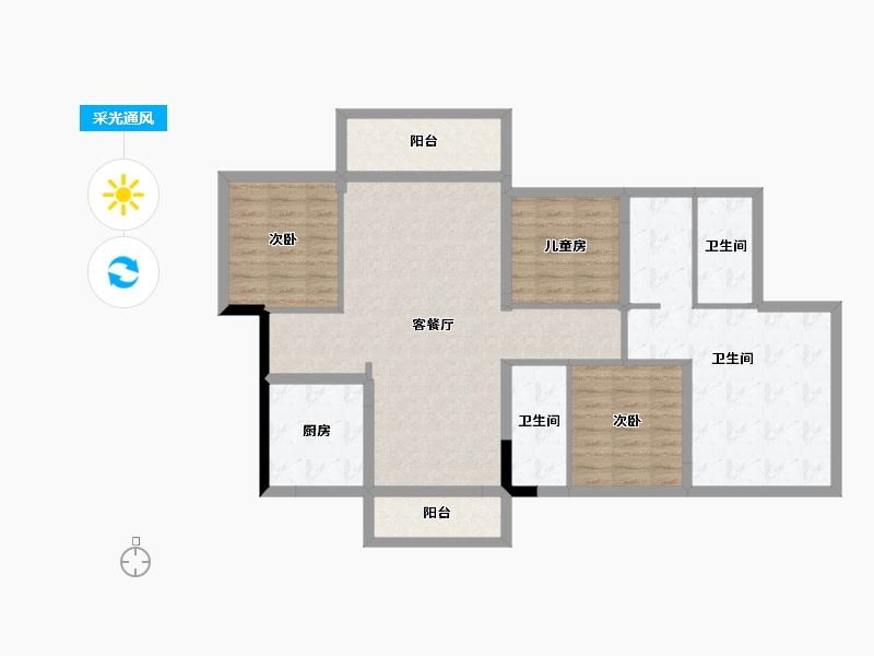 广东省-东莞市-松湖悦府-108.98-户型库-采光通风