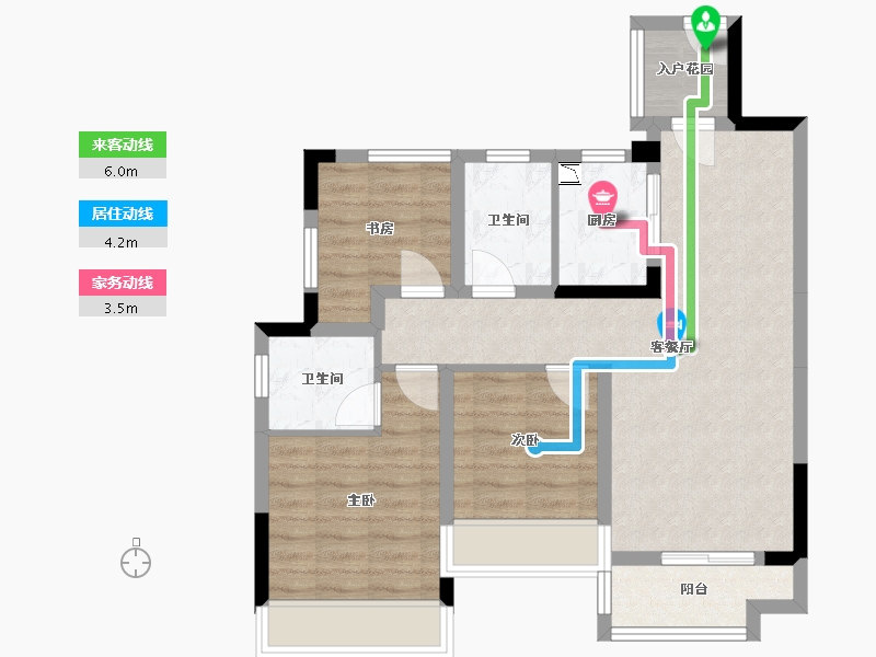 广西壮族自治区-桂林市-兴进漓江壹号-71.05-户型库-动静线