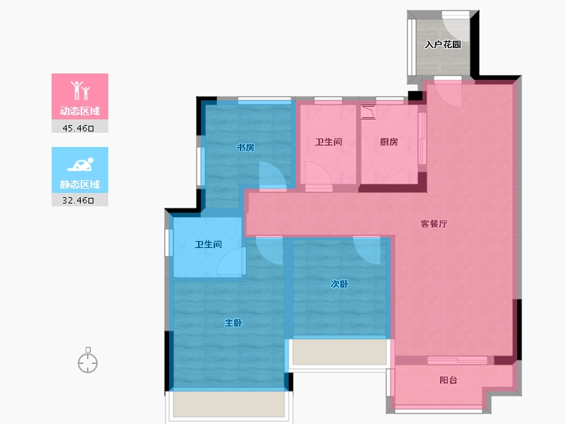 广西壮族自治区-桂林市-兴进漓江壹号-71.05-户型库-动静分区