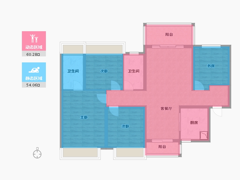 广西壮族自治区-桂林市-兴进漓江壹号-101.51-户型库-动静分区