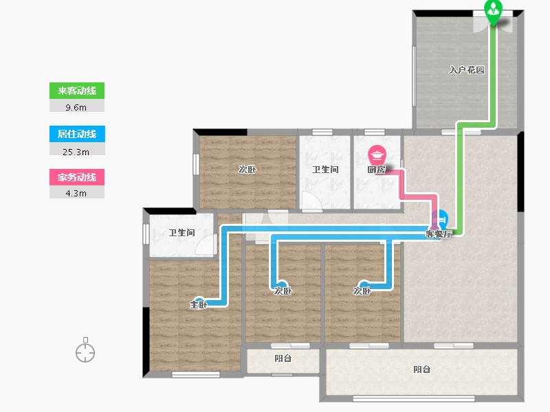 广西壮族自治区-南宁市-大世界碧贵园-137.49-户型库-动静线