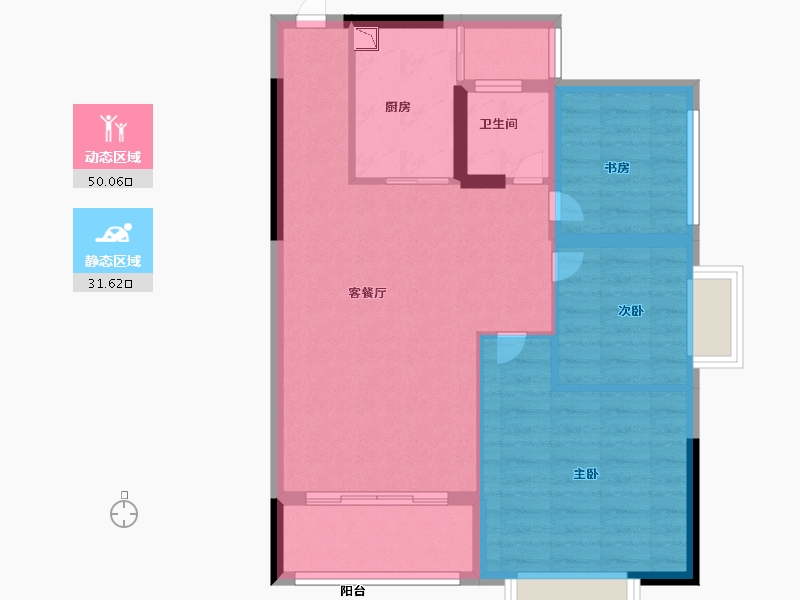 广西壮族自治区-南宁市-亲水湾-72.97-户型库-动静分区