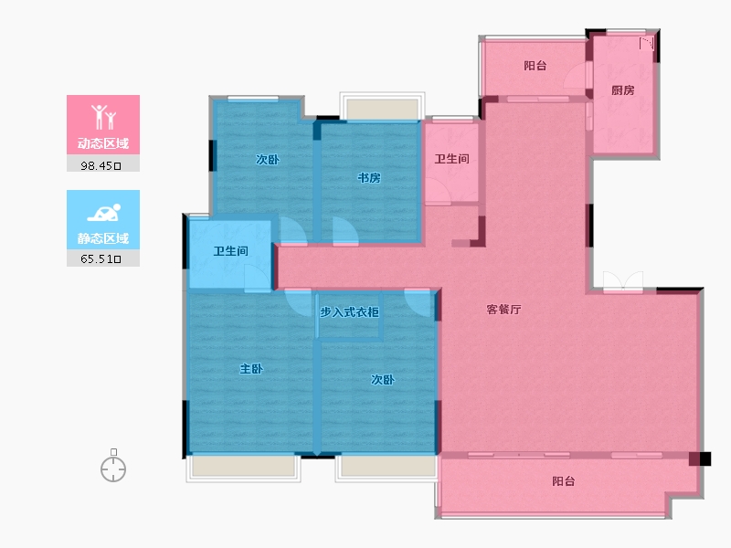 广西壮族自治区-桂林市-兴进漓江壹号-149.79-户型库-动静分区