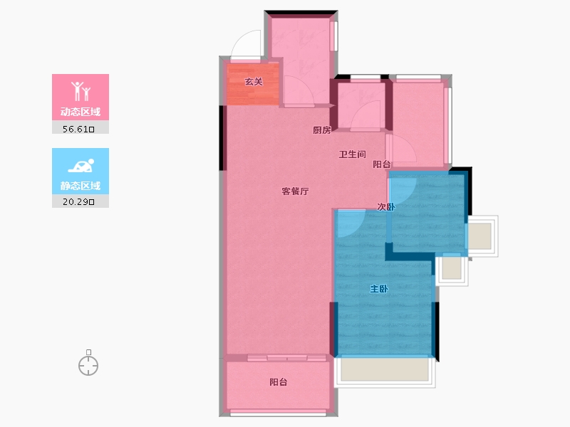 广东省-中山市-瀚康首府-69.00-户型库-动静分区