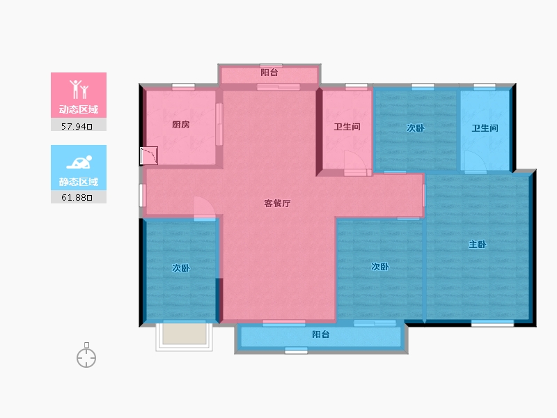 广东省-揭阳市-保利和府-108.27-户型库-动静分区