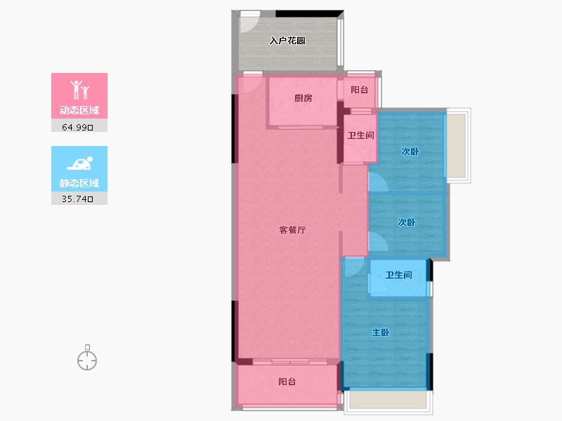 广东省-河源市-锦云-100.39-户型库-动静分区