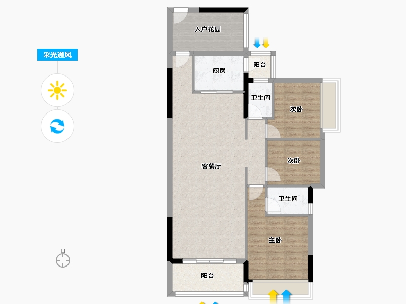 广东省-河源市-锦云-100.39-户型库-采光通风