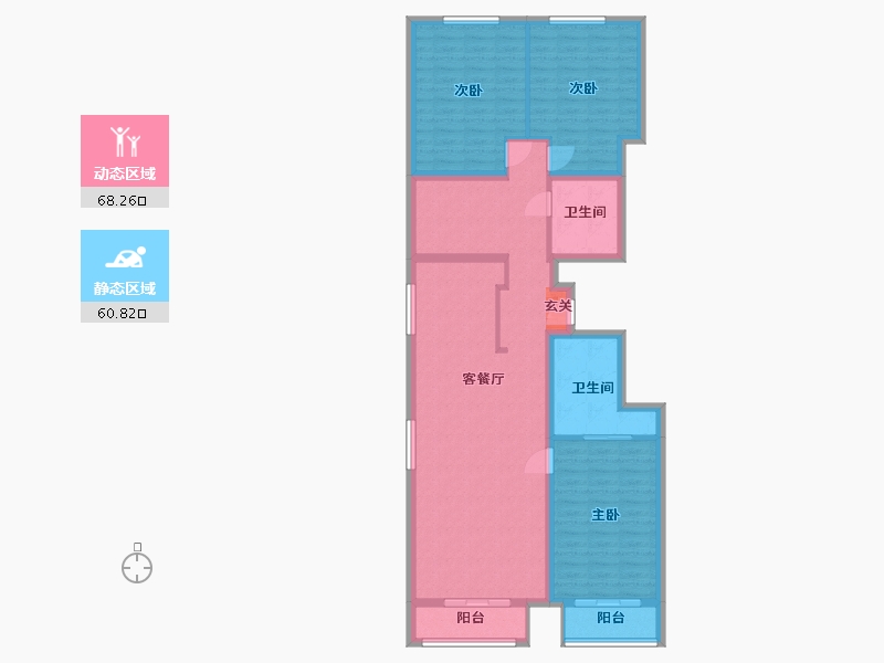 北京-北京市-万科翡翠云图-116.39-户型库-动静分区