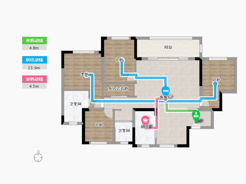 浙江省-绍兴市-新城悦隽公馆-115.31-户型库-动静线