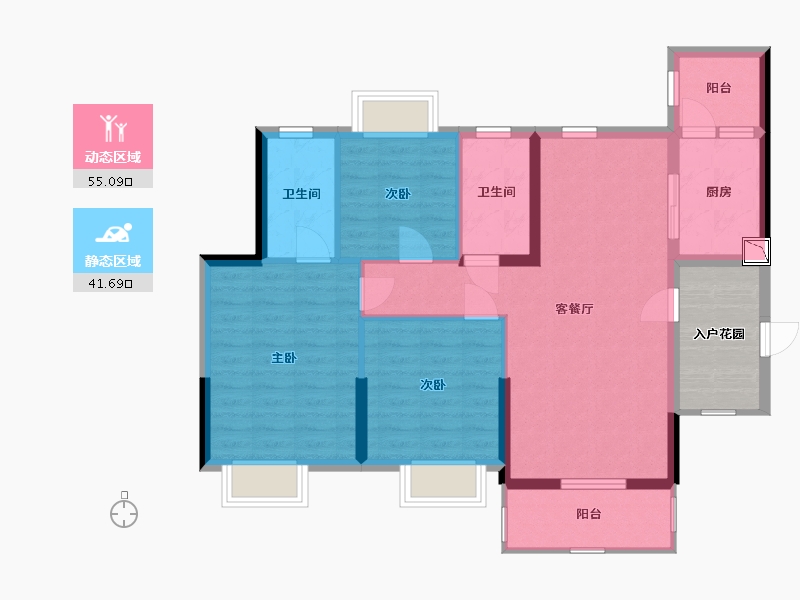 广东省-肇庆市-林隐天下-93.21-户型库-动静分区