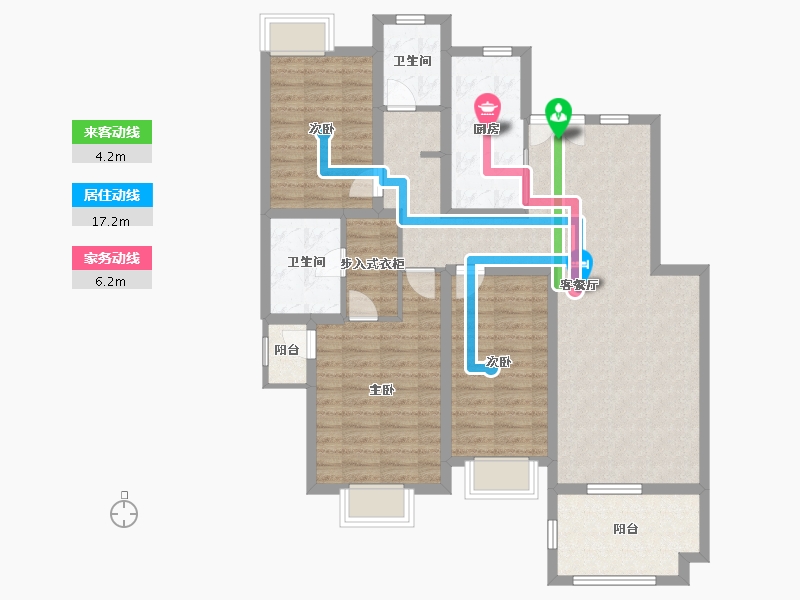 江西省-上饶市-嘉怡华府-104.00-户型库-动静线