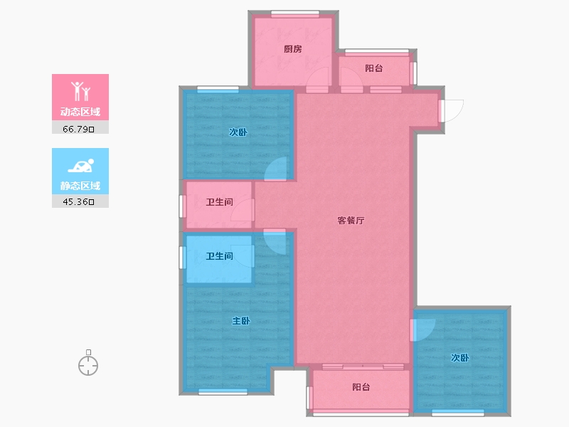 江西省-宜春市-学府明珠-100.54-户型库-动静分区