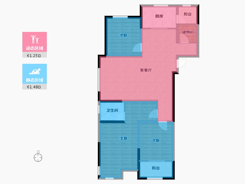 山东省-菏泽市-皇家学府-110.00-户型库-动静分区