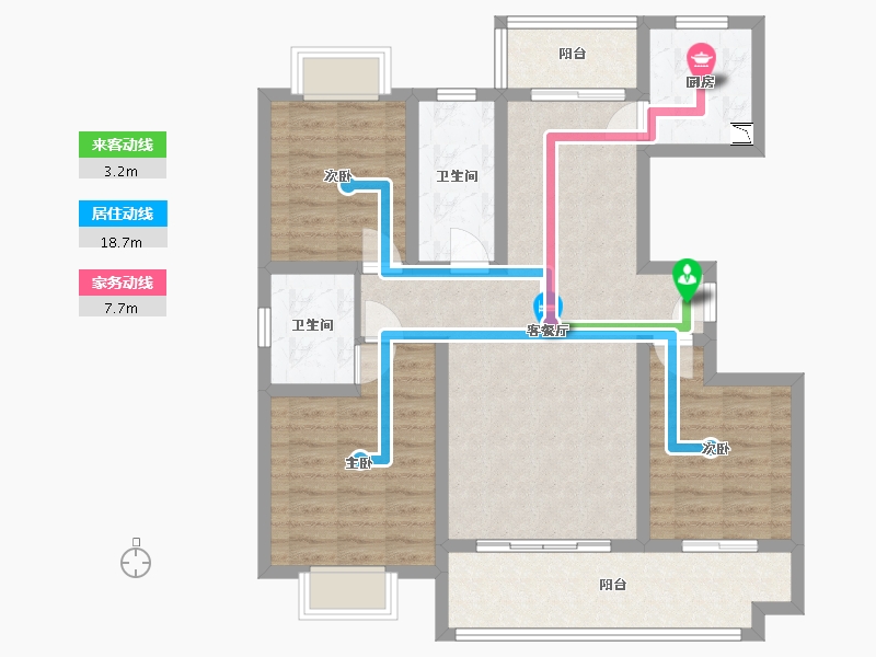 山东省-临沂市-松鹤一品-93.38-户型库-动静线