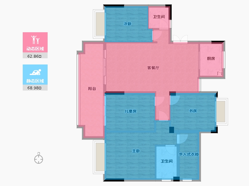 湖北省-黄冈市-武穴升华翡翠一品-119.34-户型库-动静分区