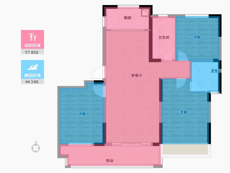 河南省-洛阳市-文乐山水上境-91.20-户型库-动静分区