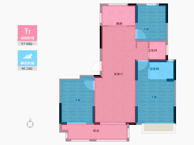 河南省-洛阳市-文乐山水上境-92.81-户型库-动静分区