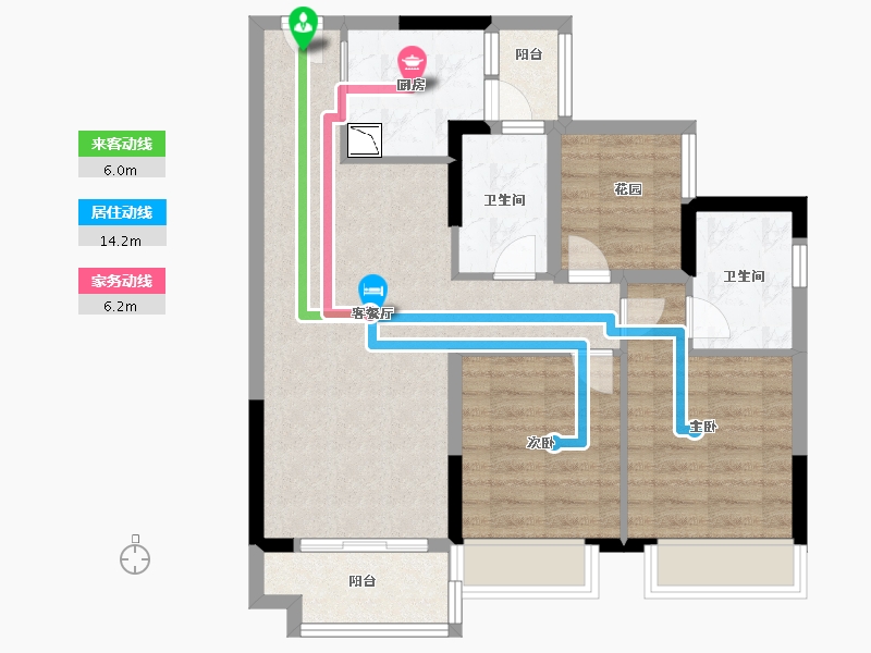 广东省-佛山市-中交白兰春晓-74.86-户型库-动静线