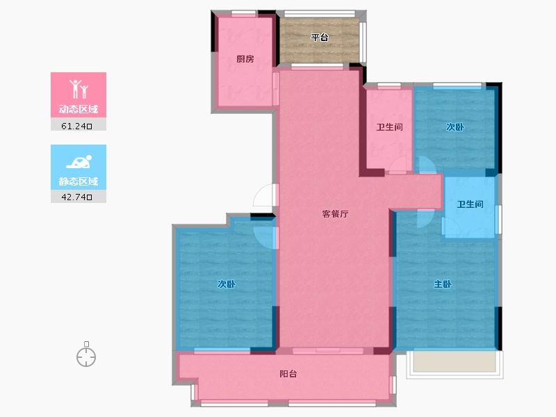 河南省-洛阳市-文乐山水上境-96.80-户型库-动静分区