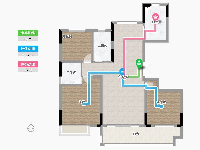 河南省-洛阳市-文乐山水上境-100.80-户型库-动静线