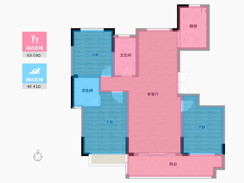 河南省-洛阳市-文乐山水上境-103.21-户型库-动静分区