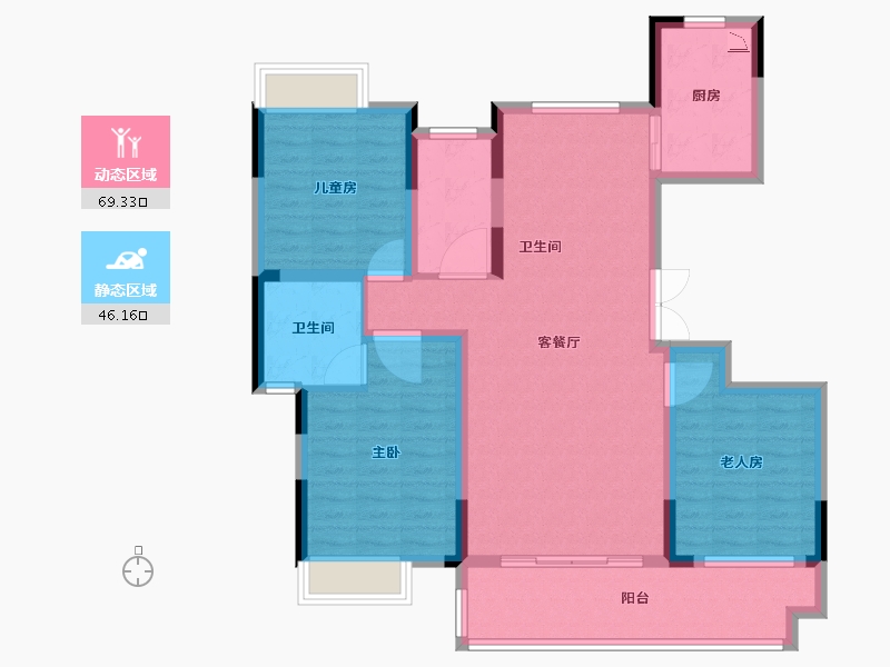 河南省-洛阳市-文乐山水上境-103.20-户型库-动静分区