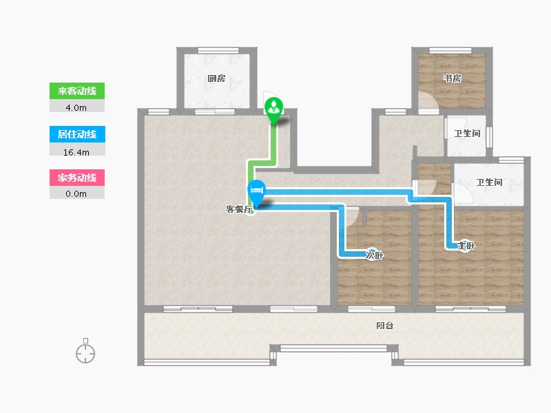 河南省-洛阳市-瑞江・花醍香域-123.97-户型库-动静线