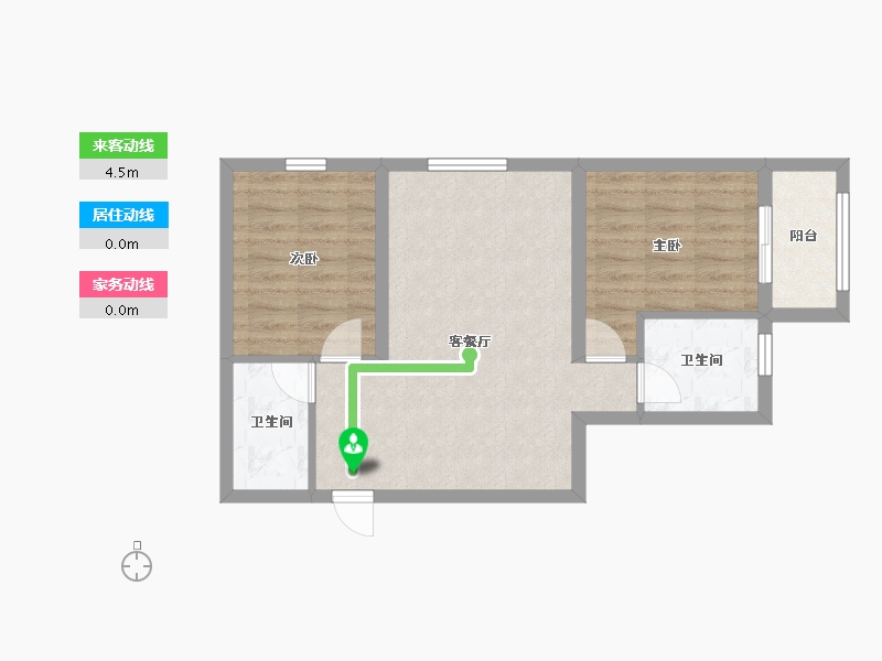 河北省-石家庄市-同祥四季-58.45-户型库-动静线