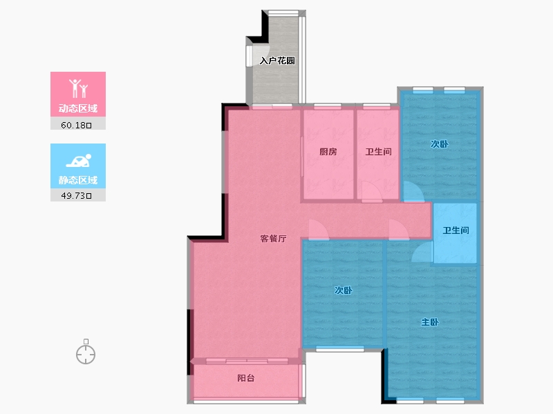 湖南省-怀化市-怀化黔阳府-106.18-户型库-动静分区