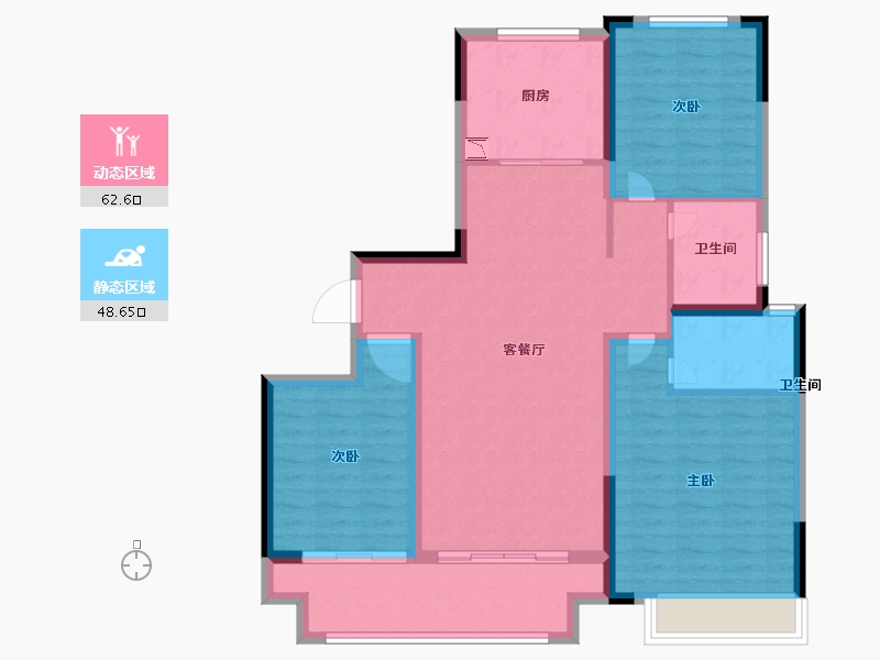 河南省-洛阳市-中成颐尚苑-99.99-户型库-动静分区