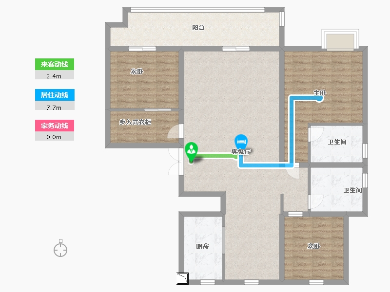 山东省-菏泽市-南湖名门-118.00-户型库-动静线