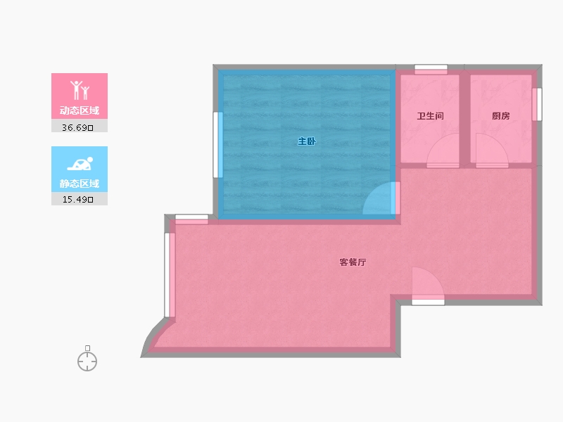 上海-上海市-万寿新村-46.25-户型库-动静分区