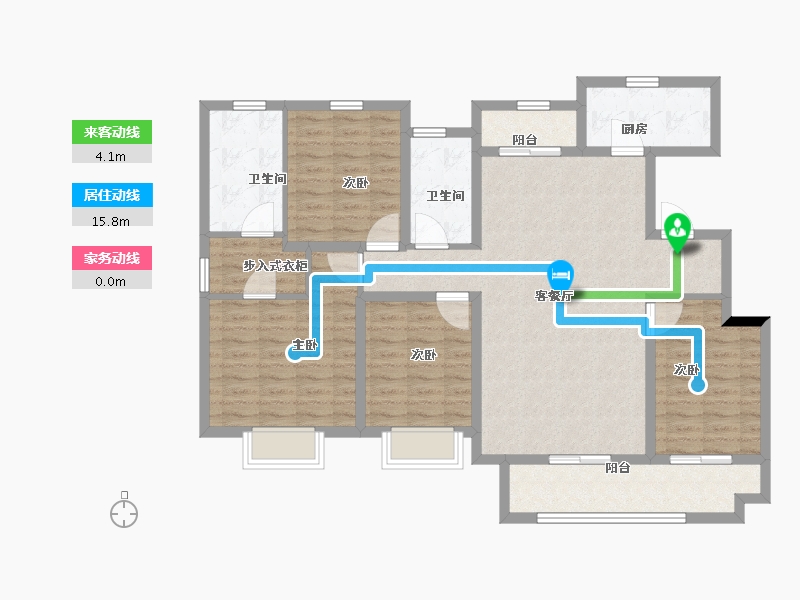 江西省-抚州市-梦湖公馆-118.00-户型库-动静线