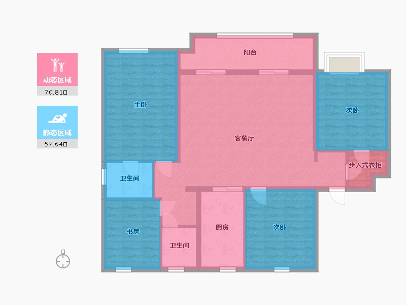 江苏省-无锡市-江阴中梁应天首府-116.00-户型库-动静分区