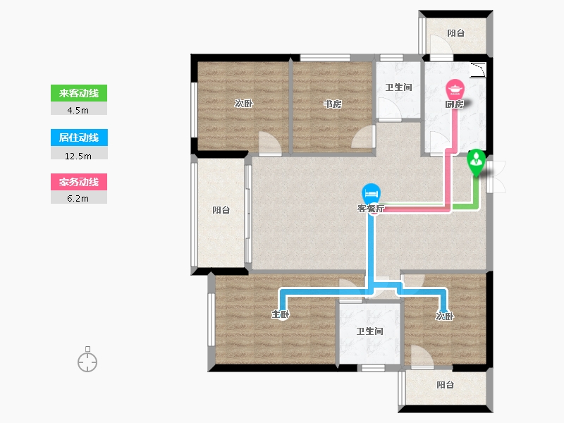 广西壮族自治区-百色市-金宸悦珺-102.28-户型库-动静线