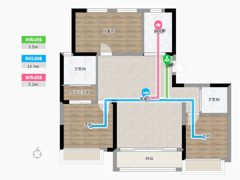 吉林省-长春市-大众置业理想城市-87.04-户型库-动静线