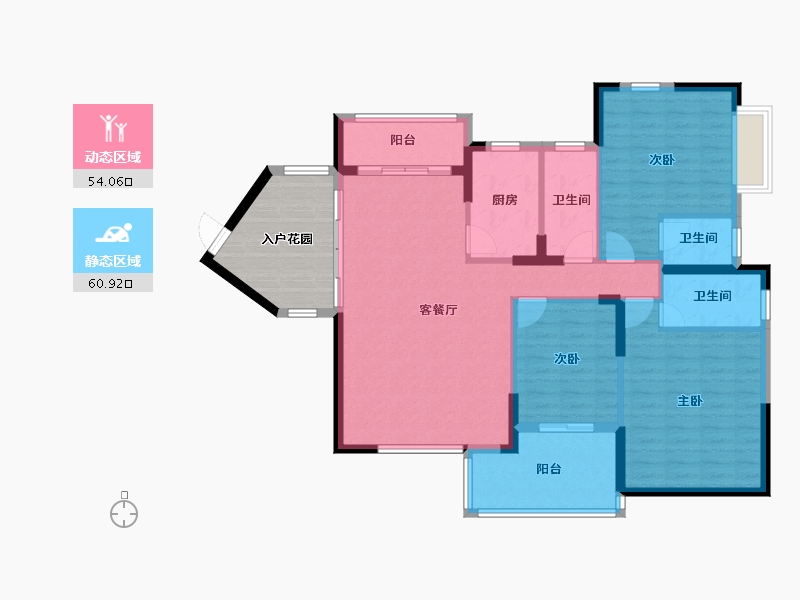 广东省-阳江市-尚品珑湾-113.49-户型库-动静分区