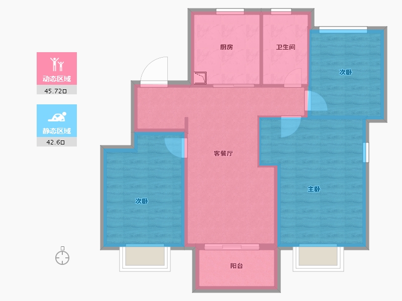 上海-上海市-金隅金成府-79.28-户型库-动静分区