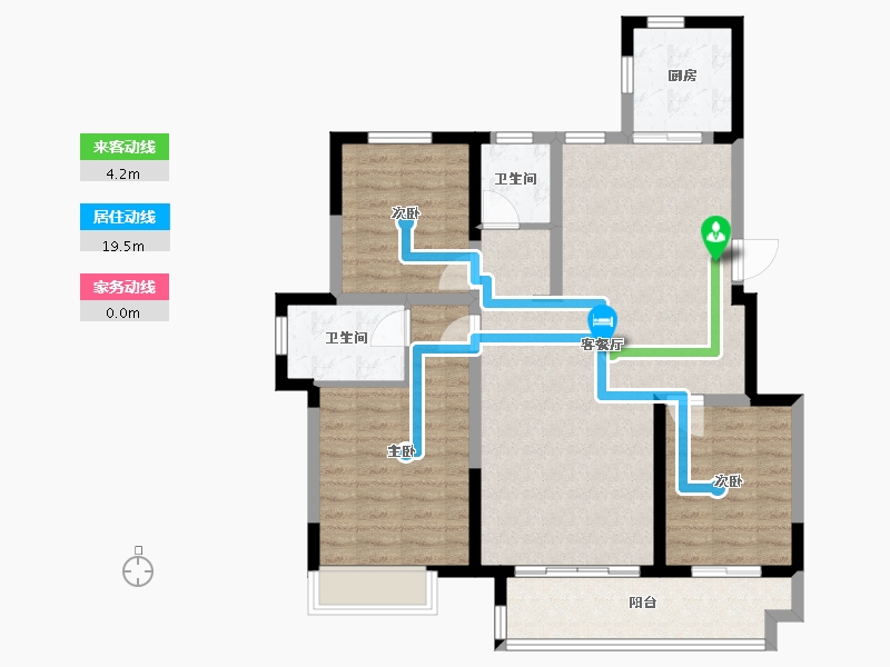 河北省-石家庄市-东城国际-96.23-户型库-动静线