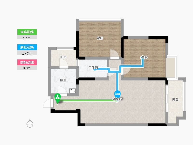 四川省-成都市-都江懿府-76.38-户型库-动静线