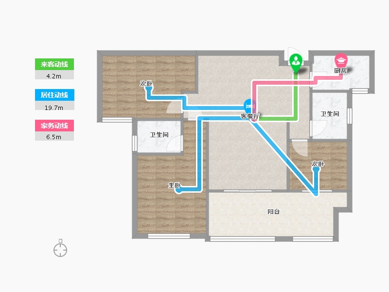 江西省-赣州市-世纪嘉园-93.72-户型库-动静线