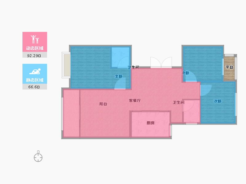 山东省-枣庄市-泉兴华庭-150.00-户型库-动静分区